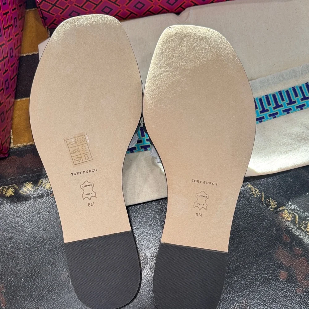 Tory Burch Charcoal Slide Sandals size 8. New in box - Picture 3 of 5